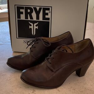 Frye Chocolate Brown Women's Heeled Oxfords